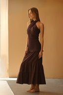 VESTIDO PALMA - CHOCOLATE