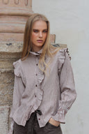 BLUSA DIANA - RAYAS MARRÓN