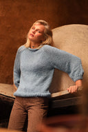 SWEATER RAGLÁN - ALGODÓN AZUL