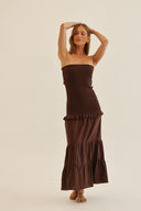 VESTIDO PALMA - CHOCOLATE