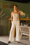 STRAPLESS PALMA - CREMA