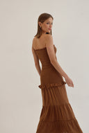 VESTIDO PALMA - CAFÉ