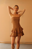 VESTIDO CARIBANA - CAFÉ