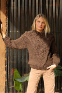 SWEATER NEVES - MERINO MARRÓN