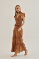 FALDA CARIBANA - CAFÉ