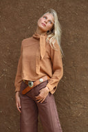 BLUSA TABASCO - CAFÉ