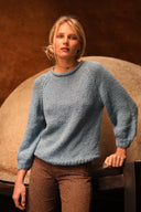 SWEATER RAGLÁN - ALGODÓN AZUL