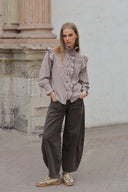 BLUSA DIANA - RAYAS MARRÓN