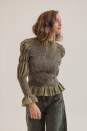 BLUSA MAYA ESCOCÉS - OLIVA