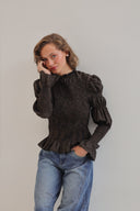 BLUSA MAYA ESCOCÉS - MARRÓN