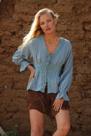 BLUSA CALA - AZUL