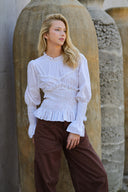 BLUSA JOIE - BLANCO RAYAS