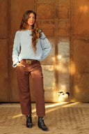 SWEATER RUNA - CELESTE