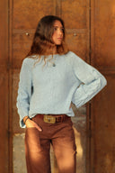 SWEATER RUNA - CELESTE