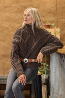 SWEATER CUSCO ALPACA - CAFÉ (PRE ORDER)