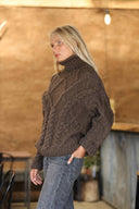 SWEATER CUSCO ALPACA - CAFÉ (PRE ORDER)