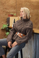 SWEATER CUSCO ALPACA - CAFÉ (PRE ORDER)