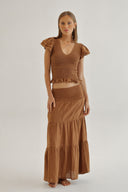 FALDA CARIBANA - CAFÉ