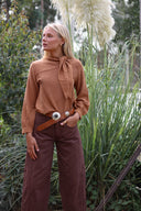 BLUSA TABASCO - CAFÉ