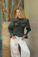 BLUSA JOIE - VERDE RAYAS