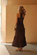 VESTIDO PALMA - CHOCOLATE