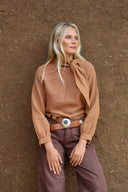 BLUSA TABASCO - CAFÉ