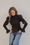BLUSA MAYA ESCOCÉS - MARRÓN