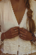 SEASHELL BLOUSE - BLANCA