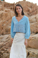 SEASHELL BLOUSE - AZUL