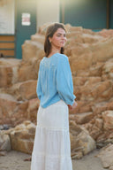 SEASHELL BLOUSE - AZUL