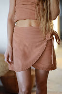 CAPRI SKIRT TERRACOTA