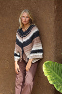 PONCHO CACAO - ALGODÓN