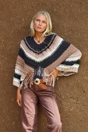 PONCHO CACAO - ALGODÓN