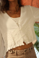 SEASHELL BLOUSE - BLANCA