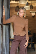 BLUSA MAYA - CAFÉ