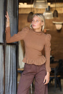 BLUSA MAYA - CAFÉ