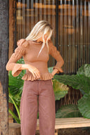 BLUSA MAYA - CAFÉ